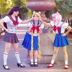 Sailor Moon Usagi Tsukino Cosplay Costume School Uniform